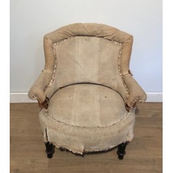 Pair of Napoleon III Armchairs to Reupholster, French Work, Circa 1900