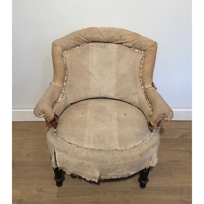 Pair of Napoleon III Armchairs to Reupholster, French Work, Circa 1900