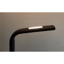 Lampadaire Halogène en Métal Laqué Noir, Travail Italien, vers 1970 | Maison BARROIS