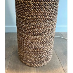 Lampadaire Conique en Corde, Goût Audoux & Minet, Travail Français, vers 1950 | Maison BARROIS