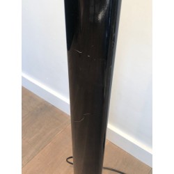 Lampadaire en Métal Laqué Noir