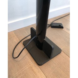 Lampadaire Halogène en Métal Laqué Noir, Travail Italien, vers 1970 | Maison BARROIS