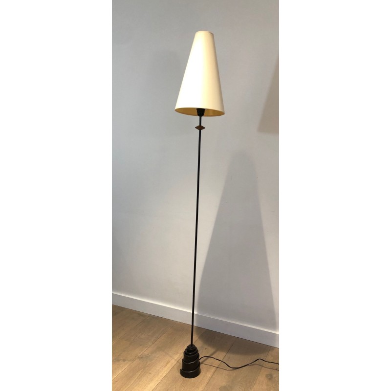 Lampadaire en Fer Forgé et Fonte, Travail Français, vers 1970 | Maison BARROIS
