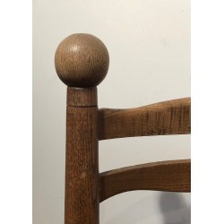 Set of Four Brutalist Chairs by Charles Dudouyt, French Work, Circa 1940