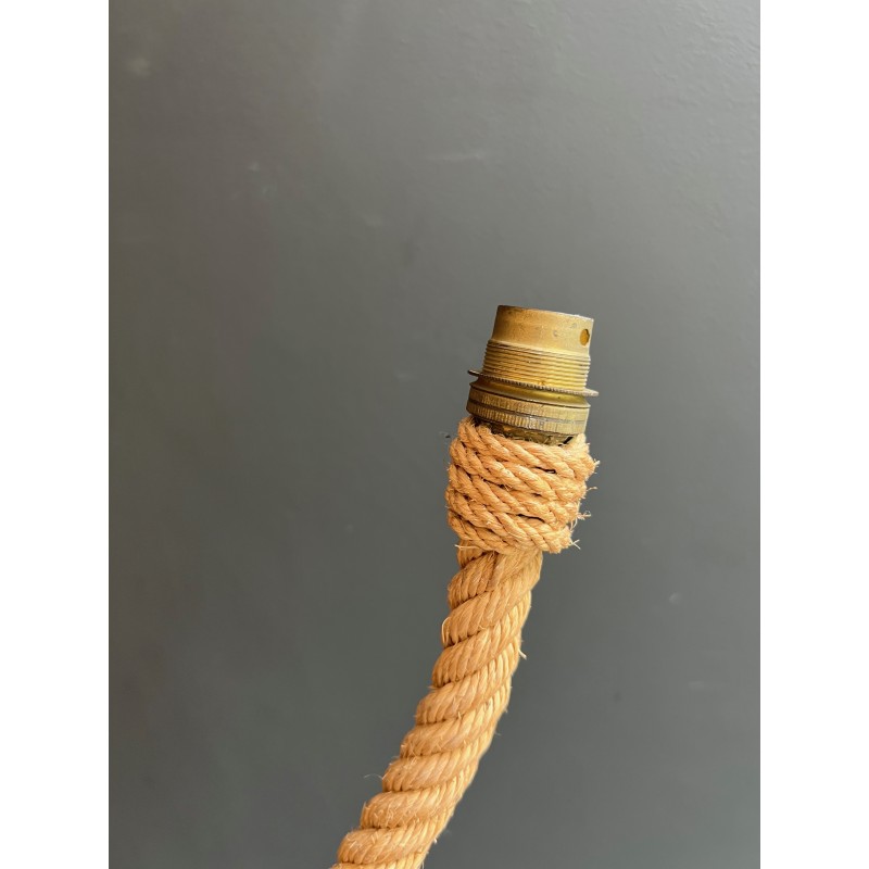 Lustre en Corde en Forme d'Ancre, par Adrien Audoux et Frida Minet, Travail Français, Vers 1950