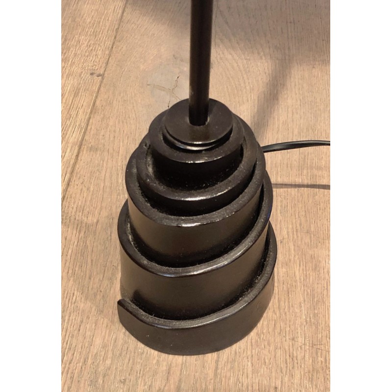 Lampadaire de Parquet en Fer Forgé