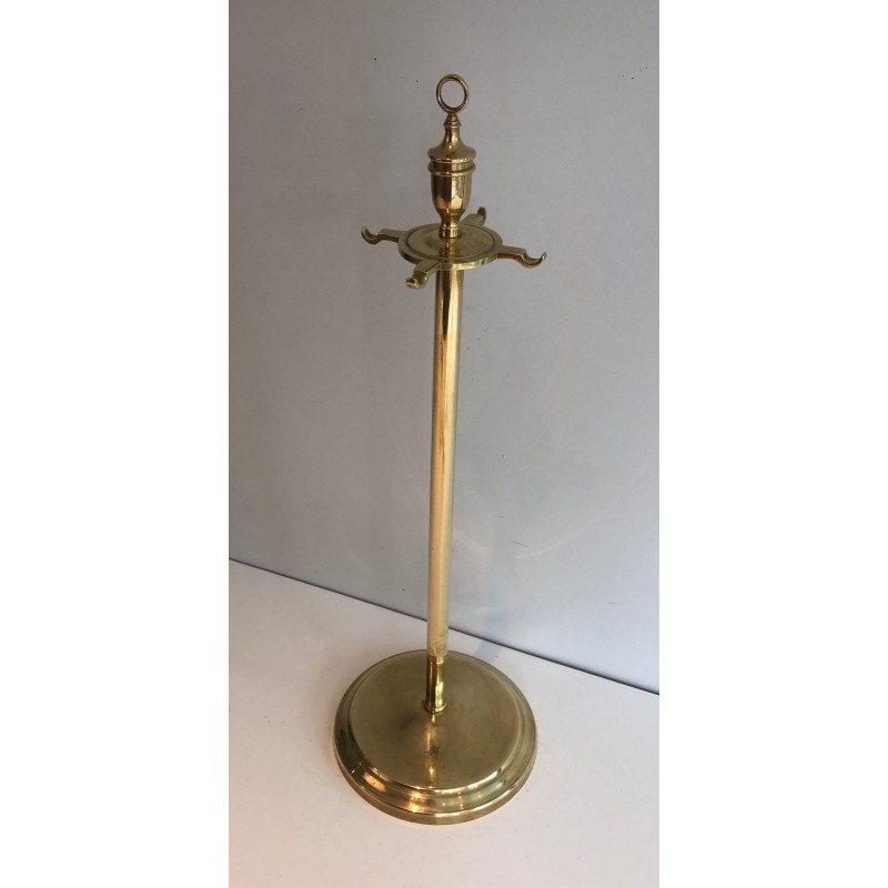 Nécessaire de Feu en Laiton de Style Néoclassique, Travail Français, Vers 1970