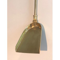 Neoclassical Style Brass Fireplace Tools, French Work, Circa 1970