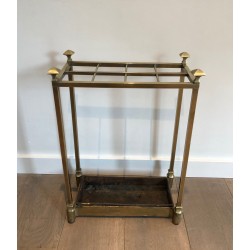 Brass and Cast Iron Umbrella Stand, French Work, Circa 1900