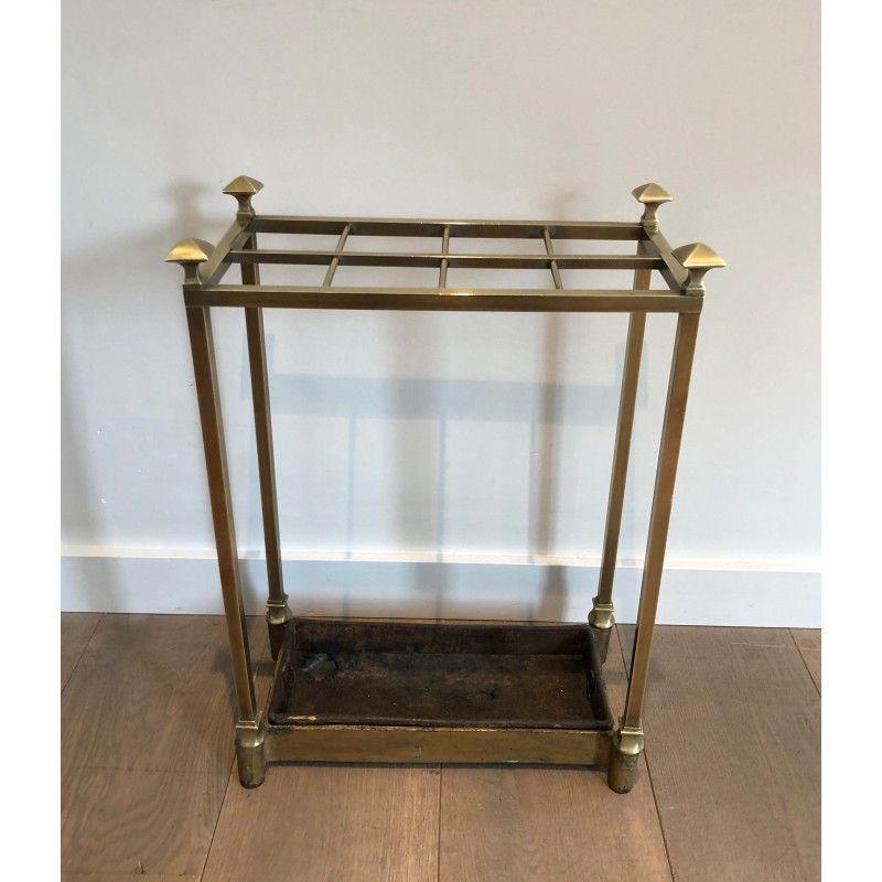 Brass and Cast Iron Umbrella Stand, French Work, Circa 1900