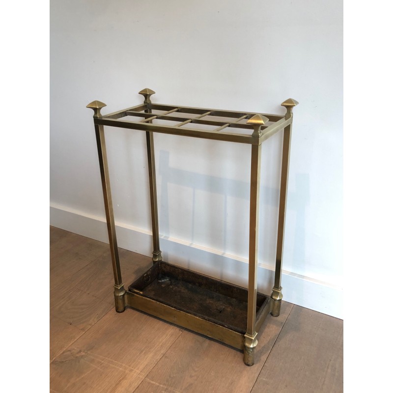 Porte-Parapluies en Laiton et Fonte, Travail Français, Vers 1900