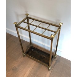 Brass and Cast Iron Umbrella Stand, French Work, Circa 1900