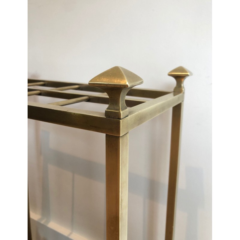 Brass and Cast Iron Umbrella Stand, French Work, Circa 1900