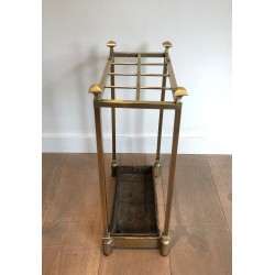 Brass and Cast Iron Umbrella Stand, French Work, Circa 1900