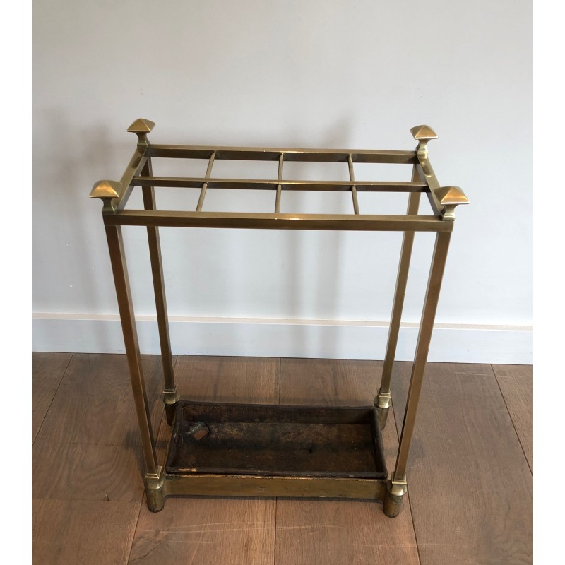 Porte-Parapluies en Laiton et Fonte, Travail Français, Vers 1900