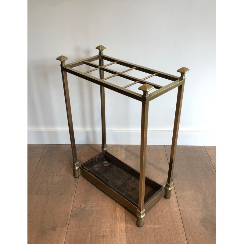 Porte-Parapluies en Laiton et Fonte, Travail Français, Vers 1900