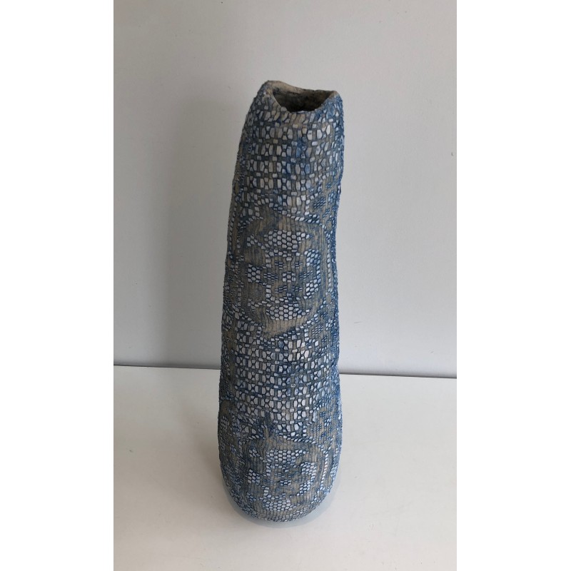 Grand Vase en Céramique, Travail Français, Vers 1970