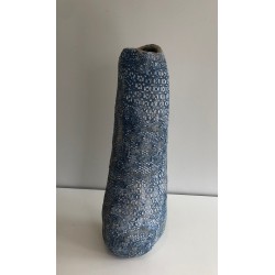 Tall Ceramic Vase, French Work, Circa 1970