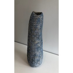 Tall Ceramic Vase, French Work, Circa 1970