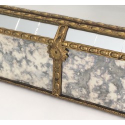 Miroir Multi-Facettes aux Guirlandes de Laiton, Travail Français, Vers 1970