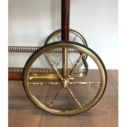 Mahogany and Brass Drinks Trolley, French Work, Circa 1940