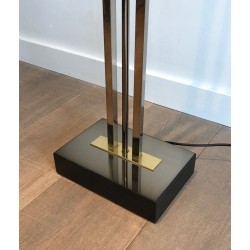 Lampadaire Patine Canon de Fusil et Laiton, Travail Français, vers 1970 | Maison BARROIS