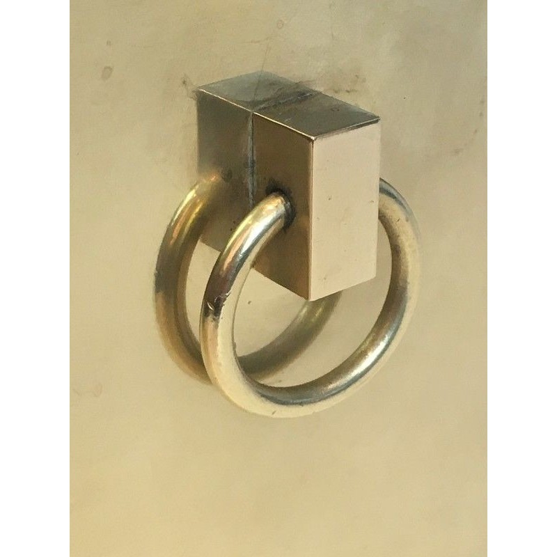 Neoclassical Style Rectangular Brass Planter, French Work, Circa 1970