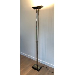Lampadaire Patine Canon de Fusil et Laiton, Travail Français, vers 1970 | Maison BARROIS