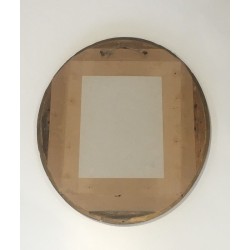 Small Gilt Stucco Oval Mirror, French Work, Circa 1900