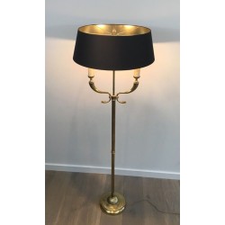 Lampadaire Néoclassique Laiton à Têtes de Dauphins, Maison Jansen, vers 1940 | Maison BARROIS