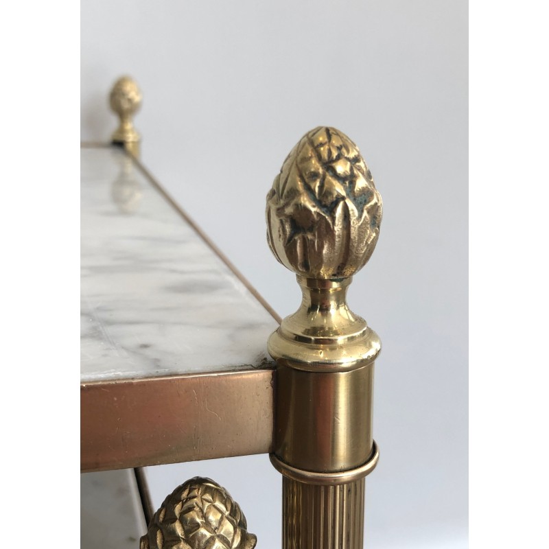 Brass nesting Tables by Maison Jansen