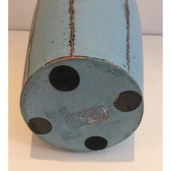 Blue Ceramic Vase, Circa 1970