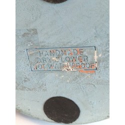 Blue Ceramic Vase, Circa 1970