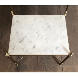 Brass nesting Tables by Maison Jansen