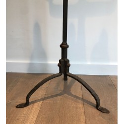 Wrought and Gilt Iron Floor Lamp, Art Déco, French Work, circa 1940 | Maison BARROIS