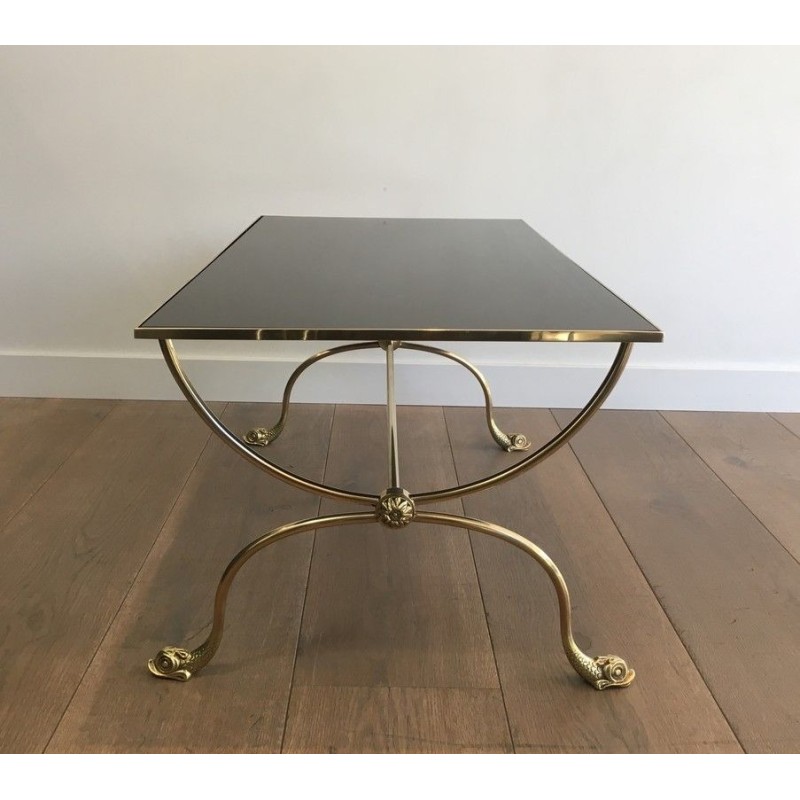 Table basse en Laiton. Maison Jansen