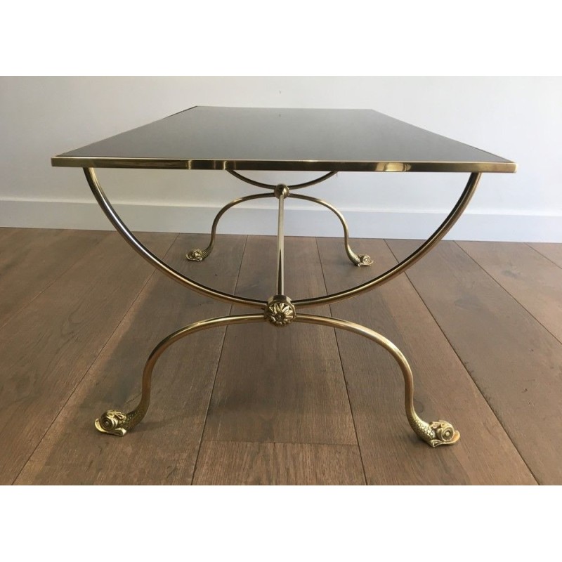 Table basse en Laiton. Maison Jansen