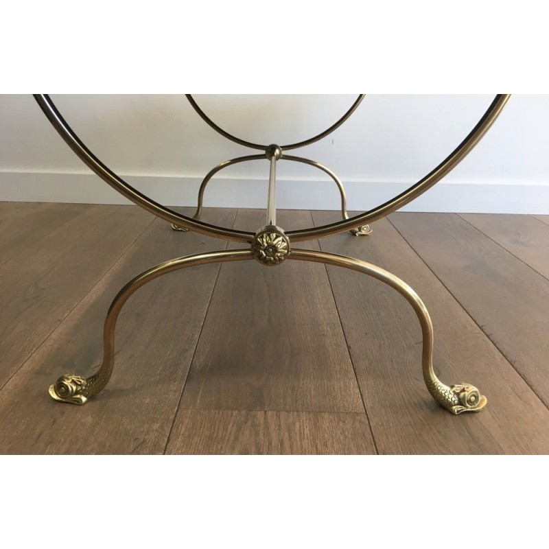 Table basse en Laiton. Maison Jansen