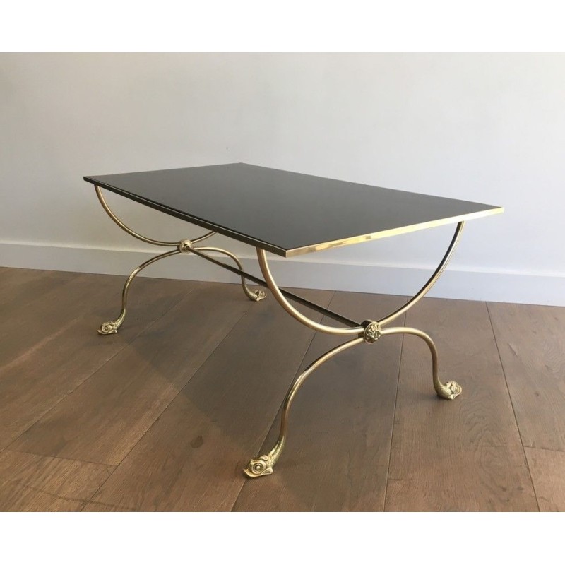 Table basse en Laiton. Maison Jansen