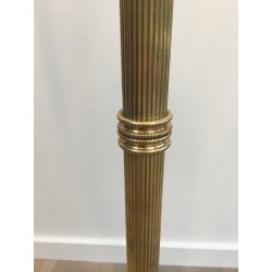 Lampadaire Néoclassique Laiton à Têtes de Dauphins, Maison Jansen, vers 1940 | Maison BARROIS