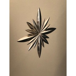 Art Deco Pedestal with Engraved Mirror Panels and Wood, French Work, Circa 1930