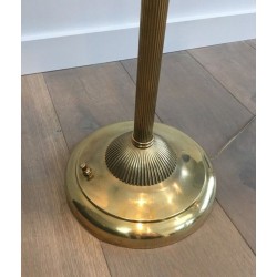 Lampadaire Néoclassique Laiton à Têtes de Dauphins, Maison Jansen, vers 1940 | Maison BARROIS