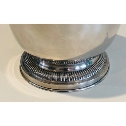 Silver-Plated Champagne Bucket with Swan Décor, Attributed to Christofle, French Work, Circa 1940