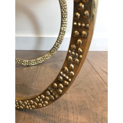 Table Basse en Bronze à Têtes de Mouflons d'Alain Chervet, Travail Français, Vers 1970
