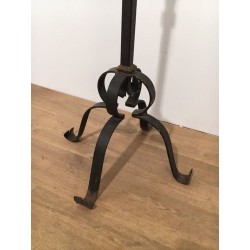 Lampadaire Fer Forgé à Sept Bras, Art Déco, Travail Français, vers 1940 | Maison BARROIS