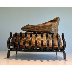 Wrought Iron Log Holder, French Work, Circa 1950