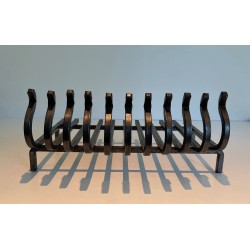 Wrought Iron Log Holder, French Work, Circa 1950