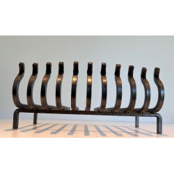 Wrought Iron Log Holder, French Work, Circa 1950