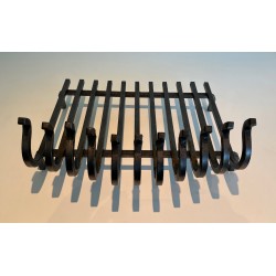Wrought Iron Log Holder, French Work, Circa 1950