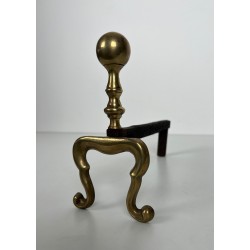 Paire de Chenets en Bronze de Style Néoclassique, Travail Français, Vers 1920